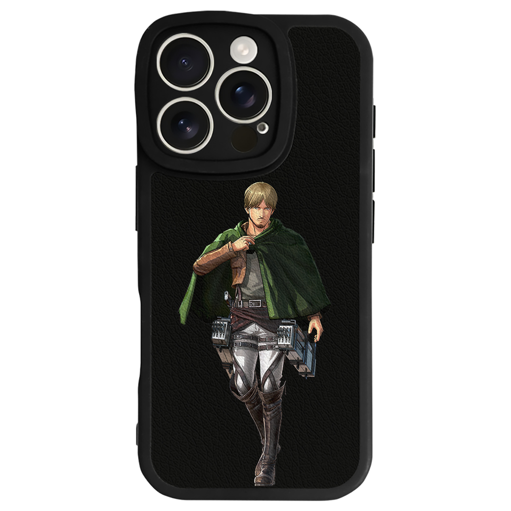 （画像用） 進撃の巨人 ミケ·ザカリアス Attack on Titan Mike Zakarius 【iPhone 16シリーズ対応】シリコンスマホケース（レザー調） 材質：シリコン